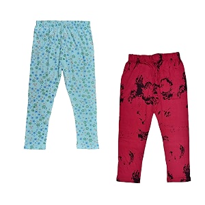 indiweaves girls39 regular fit capris pack of 2 71800-1080-iw-y-p2-28_magenta amp blue_6-7 years