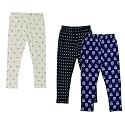 IndiWeaves Girls Regular Fit Capris(Pack of 3) (71800-120870-IW-Y-P3-34_Blue, Black &amp; Cream_11-12 Years)