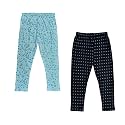 indi weaves Girls' Regular Fit Capris (Pack of 2)
