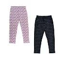 indi weaves Girls' Regular Fit Capris (Pack of 2)