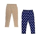IndiWeaves Girls' Regular Fit Capris (Pack of 2) (71800-1275-IW-Y-P2-36_Blue &amp; Beige_13-14 Years)