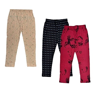 indiweaves girls regular fit caprispack of 3 71800-100875-iw-y-p3-36_magenta black amp beige_13-14 years