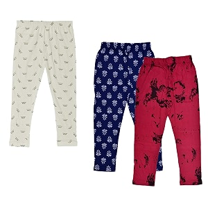 indiweaves girls regular fit caprispack of 3 71800-101270-iw-y-p3-36_magenta blue amp cream_13-14 years