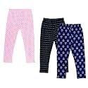 IndiWeaves Girls Regular Fit Capris(Pack of 3) (71800-120874-IW-Y-P3-30_Blue; Black &amp; Pink_8-9 Years)