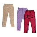 IndiWeaves Girls' Regular Fit Capris (Pack of 2)
