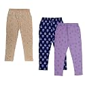 IndiWeaves Girls' Regular Fit Capris (Pack of 2)