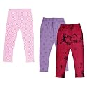 IndiWeaves Girls' Regular Fit Capris (Pack of 2)