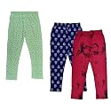 IndiWeaves Girls' Regular Fit Capris (Pack of 2)
