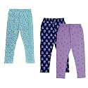 IndiWeaves Girls Regular Fit Capris(Pack of 3) (71800-111280-IW-Y-P3-30_Purple &amp; Blue_8-9 Years)