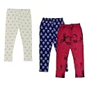 IndiWeaves Girls Regular Fit Capris(Pack of 3) (71800-101270-IW-Y-P3-36_Magenta, Blue &amp; Cream_13-14 Years)