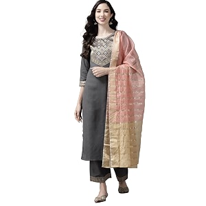 INDO ERA Womens Cotton Blend Yoke Design