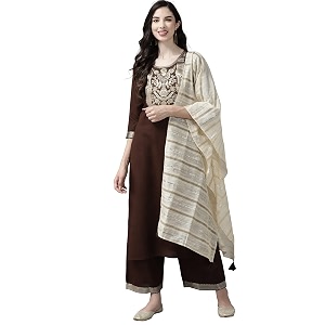 INDO ERA Womens Cotton Blend Yoke Design