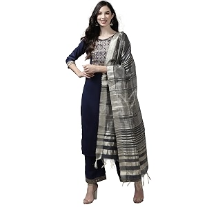 INDO ERA Womens Cotton Blend Yoke Design