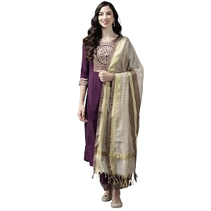 INDO ERA Womens Cotton Blend Yoke Design