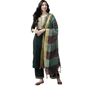 INDO ERA Womens Cotton Blend Yoke Design