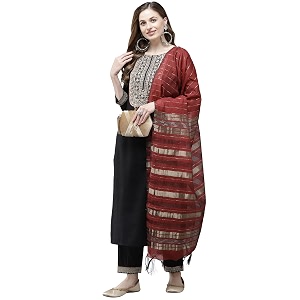 INDO ERA Womens Cotton Blend Organza