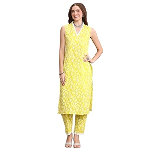 INDO ERA Womens Cotton Ethnic Co-Ord Set