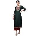 INDO ERA Women39s Cotton Straight Fit Embroide