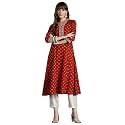 INDO ERA Women39s Cotton Regular Fit A-Line