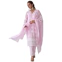 INDO ERA Women39s Embroidered Pure Cotton Kurta