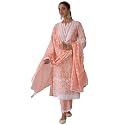 INDO ERA Women39s Embroidered Pure Cotton Kurta