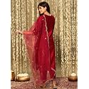 INDO ERA Women39s Embroidered Silk Blend Straight