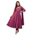 INDO ERA Women39s Georgette Floral Embroidered Sequinned