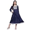 INDO ERA Women39s A-Line Striped Viscose Rayon
