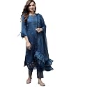 INDO ERA Women39s Poly Chiffon Embroidered Straight