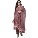 INDO ERA Women Chiffon Straight Kurta Set