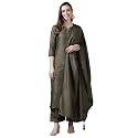INDO ERA Women39s Polyester Solid Straight Kurta