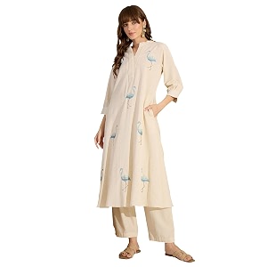 INDO ERA Womens Pure Cotton Animal Solid