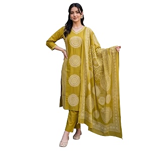 INDO ERA Womens Pure Cotton Printed Thread