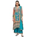 INDO ERA Womens Pure Silk Printed Ethnic