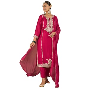 INDO ERA Womens Silk Blend Kurta and
