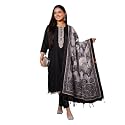 INDO ERA Women39s Silk Blend Embroidered Sequinned