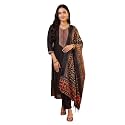 INDO ERA Women39s Silk Blend Embroidered Sequinned
