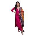INDO ERA Women39s Silk Blend Embroidered Sequinned