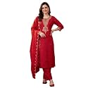 INDO ERA Women39s Silk Blend Embroidered Kurta