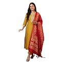 INDO ERA Women39s Silk Blend Embroidered Sequinned