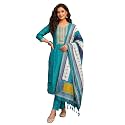 INDO ERA Women39s Silk Blend Embroidered Sequinned