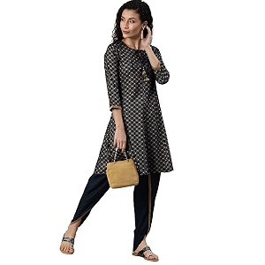 INDO ERA Womens Solid Viscose Rayon Flared