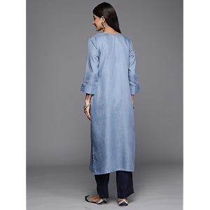 indo era women39s viscose solid straight fit kurta