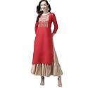 INDO ERA Women39s Polyester Straight Fit Solid