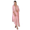 INDO ERA Women39s Straight Organza Floral Embroidered