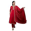 INDO ERA Women39s Straight Embroidered Kurta amp