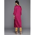INDO ERA Women Silk Regular Straight Kurta