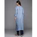 INDO ERA Women's Viscose Solid Straight Fit Kurta