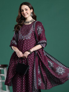 Indo Era Women Kurta Pant Dupatta Set
