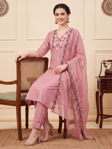 Indo Era Women Kurta Pant Dupatta Set